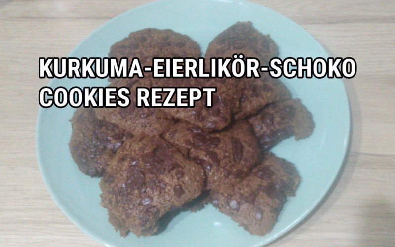 Kurkuma-Eierlikör-Schoko Cookies