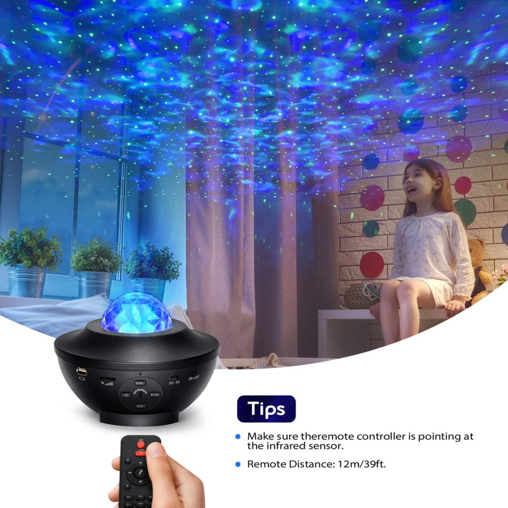 Der LED Sternenprojektor sorgt für ein besonderes Ambiente