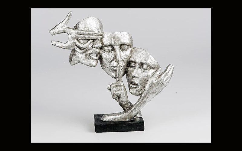 Attraktive Formano Skulptur "Deko Büste Gesichter"